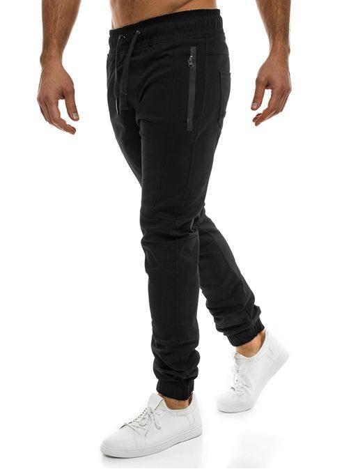 TRENDY ČERNÉ PÁNSKÉ JOGGER ATHLETIC 0803