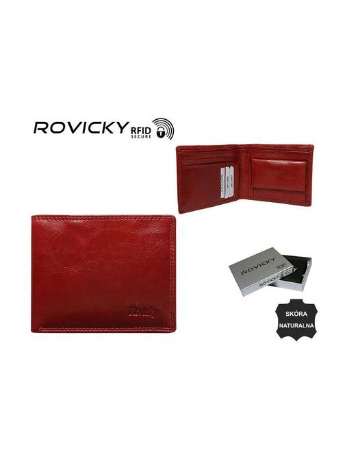 Červená pánská peněženka Rovicky