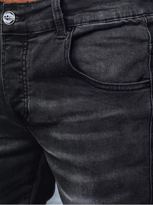 Šedé rifle s originálním prošitím