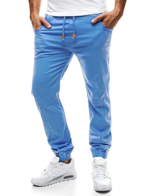 Pohodlné pánské modré kalhoty Red Polo 655