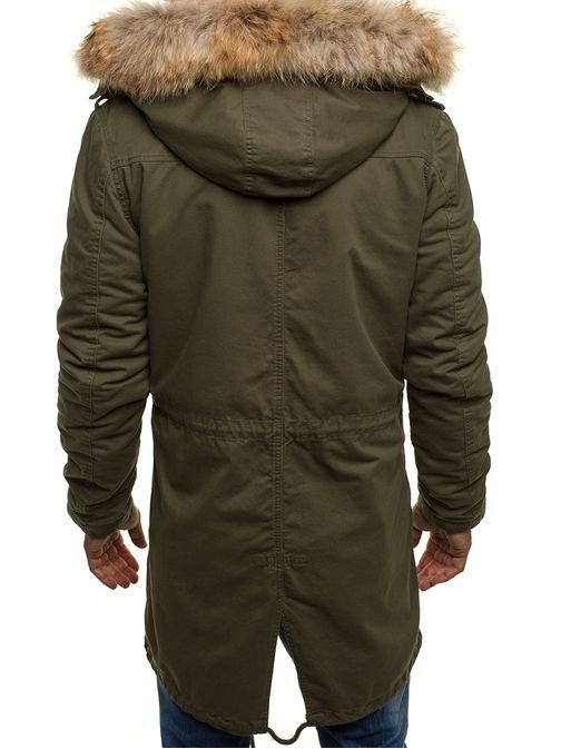 Khaki moderní zimní pánská bunda STEGOL 905