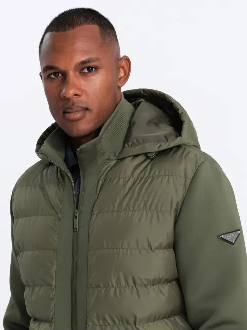 Olivová bomber trendy bunda V3 JALP-0140