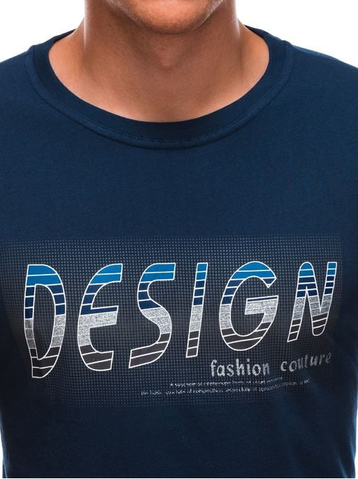 Granátové tričko s nápisem Design L154