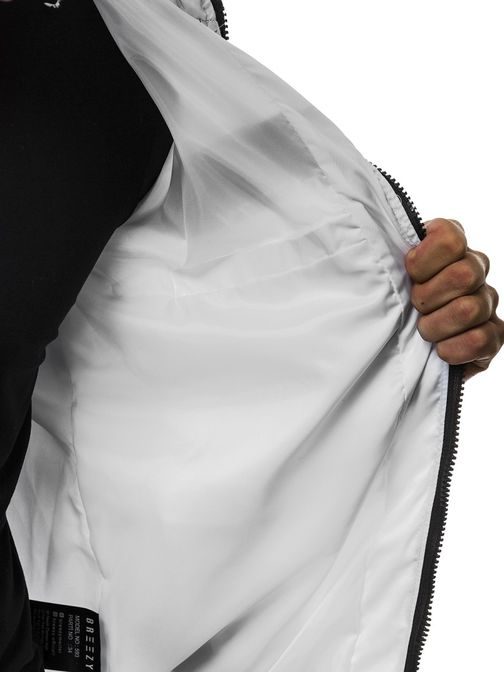 Jedinečná pánská bunda bílá OZONEE B/593