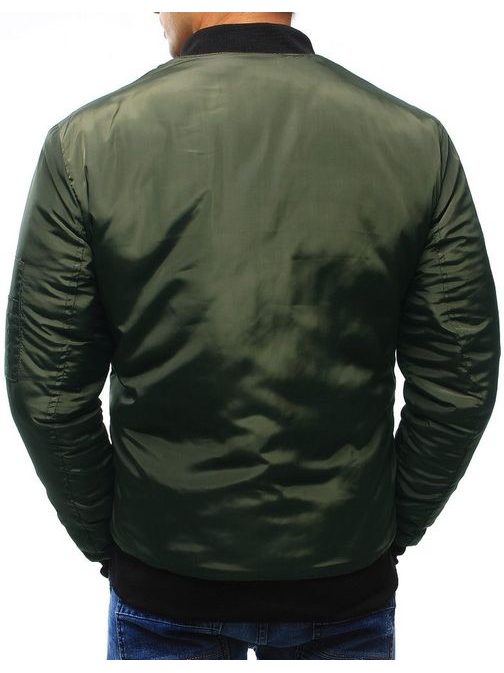 Trendy zelená bomber bunda