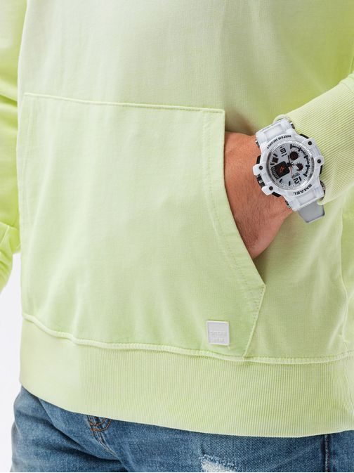 Stínovaná mikina v limetkové barvě B1150