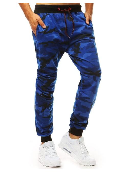 Modré maskáčové trendy jogger