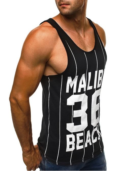 Černé moderní tílko MALIBU BEACH BREEZY 9076