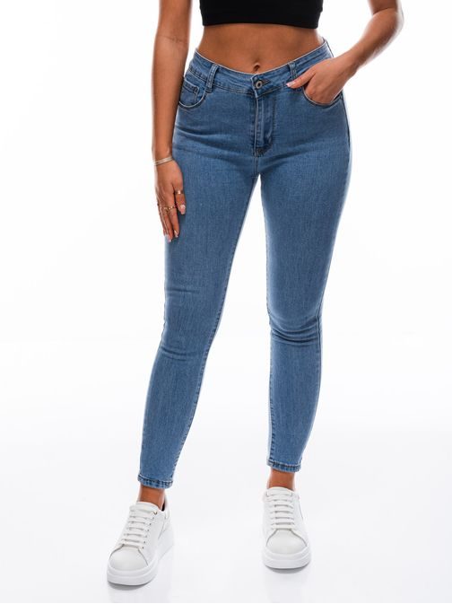 Jedinečné dámské džíny v modré barvě PLR173