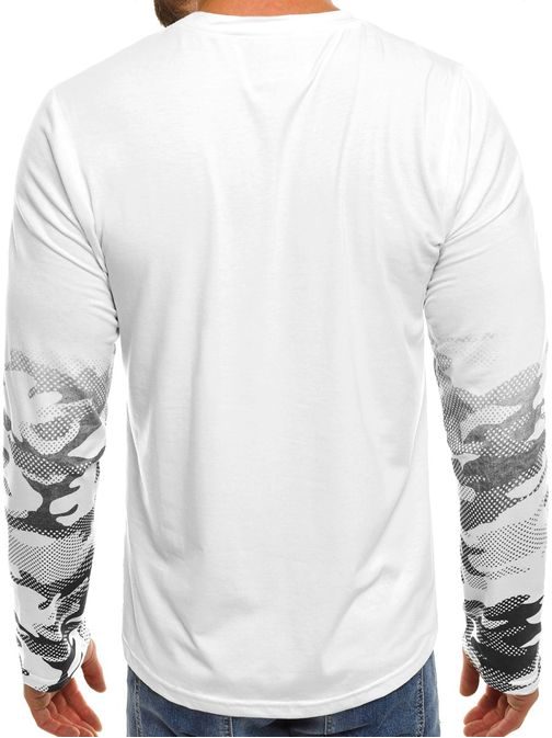 Bílé pánské tričko s potiskem J.STYLE SX051