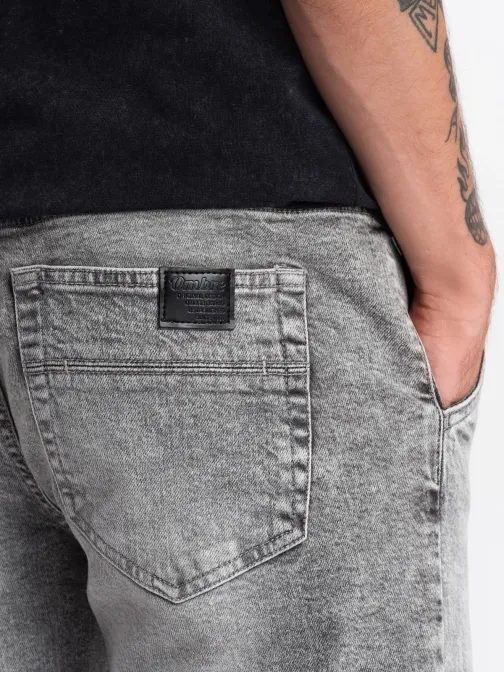 Módní pánské světle šedé joggery V4 PADJ-0150