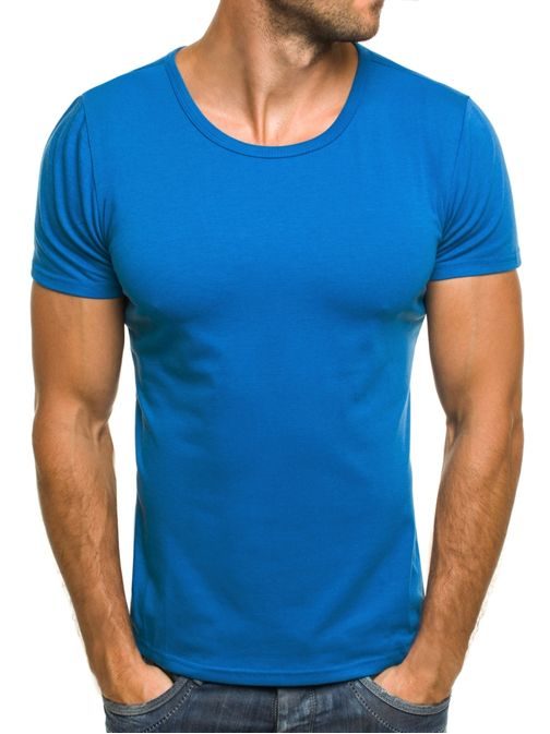 Moderní velmi stylové pánské modré tričko J. STYLE 712006
