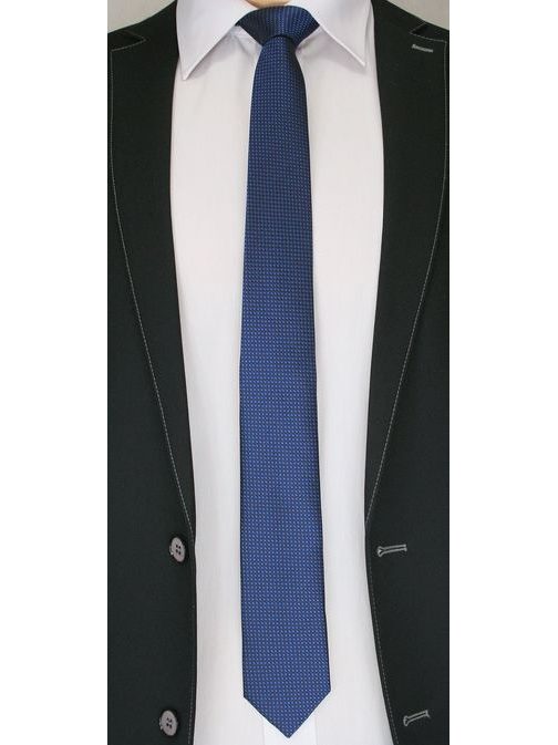 Výrazná modrá pánská kravata