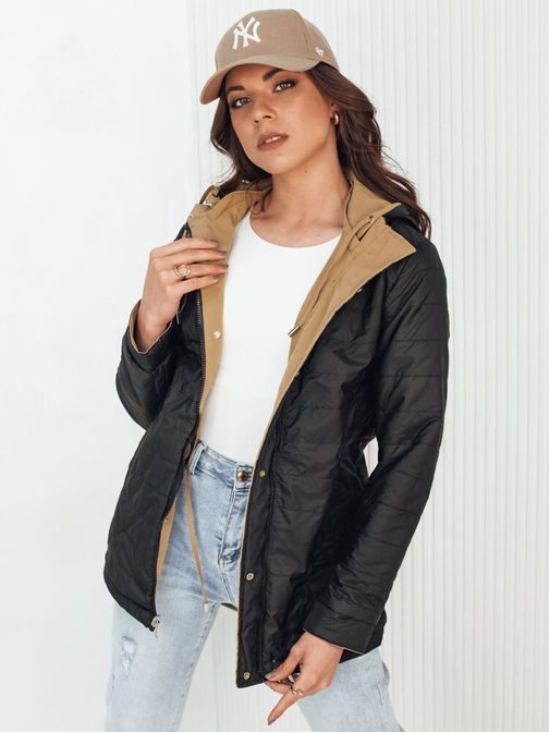 Dámská tmavě béžová oboustranná parka Elina