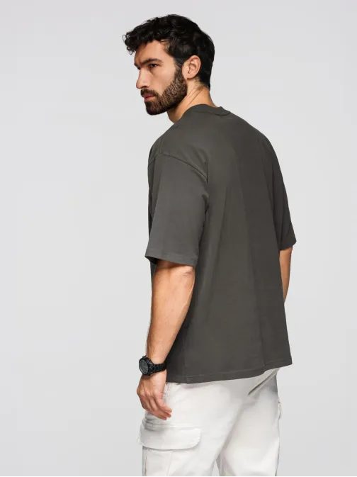 Grafitové tričko volného střihu V3 TSBC-0267