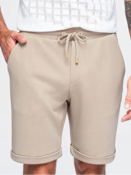 Elegantní béžové kraťasy V3 SRCS-0206