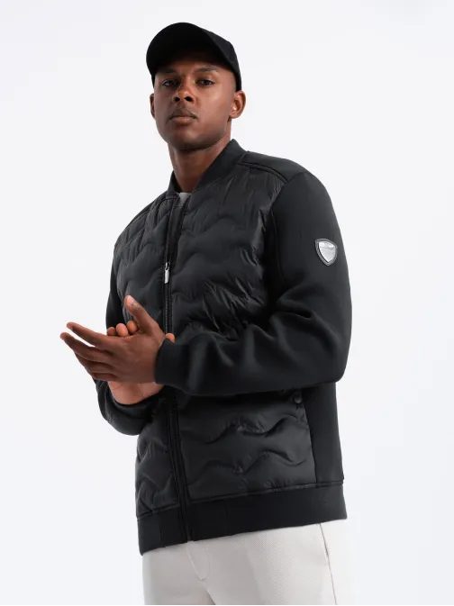 Černá bomber trendy bunda V1 JALP-0141