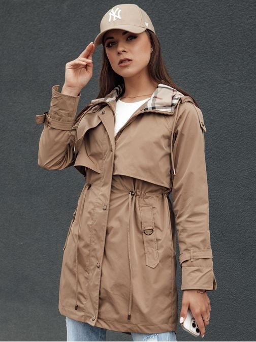 Dámská parka v tmavě béžové barvě Fashlove