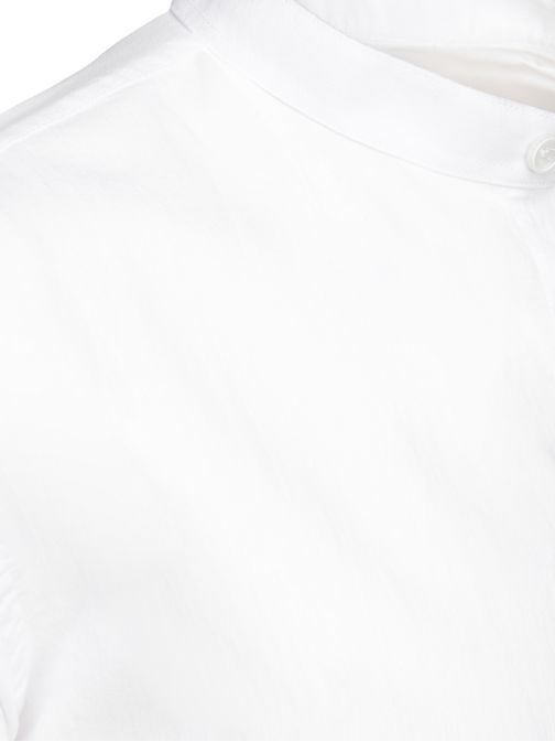 Bílá košile s krátkým rukávem a límečkem