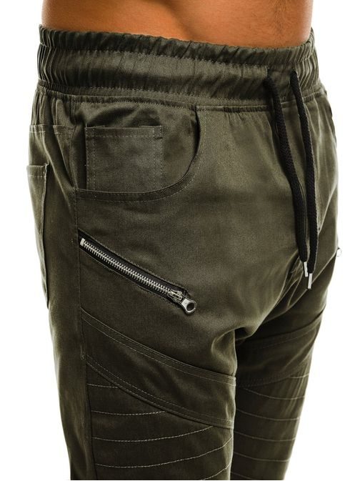 Jogger kalhoty v olivové barvě ATHLETIC 0951