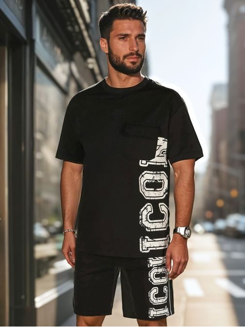 Stylový pánský komplet ICON v černé barvě