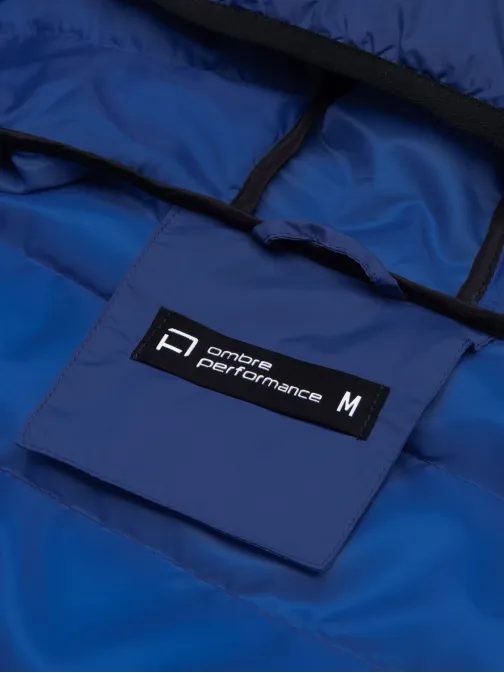 Podzimní nebesky modrá bunda C451