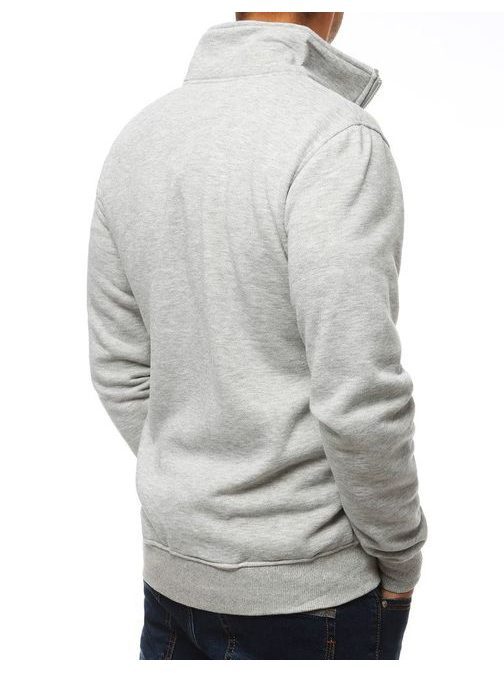 Stylová šedá jednoduchá mikina