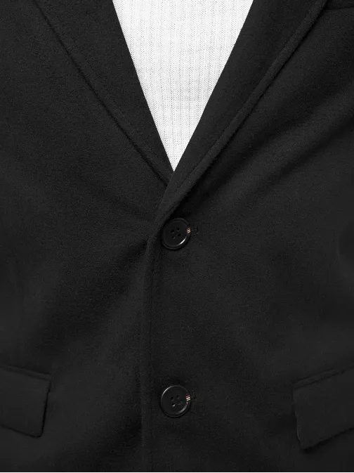 Černý pánský kabát JB/1047Z