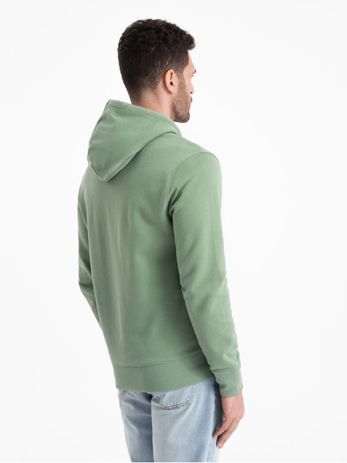 Základní zelená mikina na zip V3 SSBZ-0178