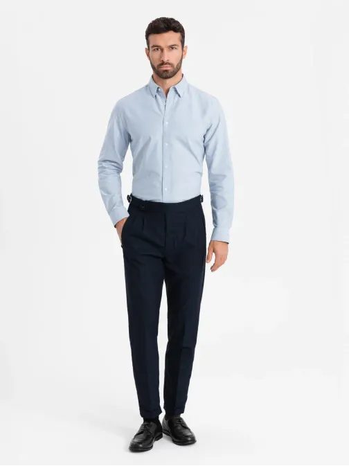 Elegantní modrá pánská košile V1 SHOS-0172