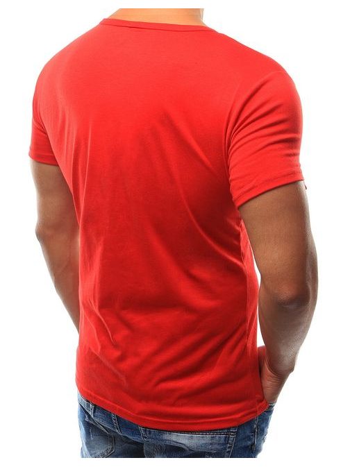 Atraktivní pánské červené tričko