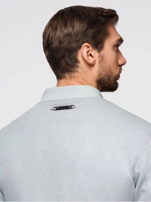 Šedá pánská bunda bomber V4 OM-JANP-0159