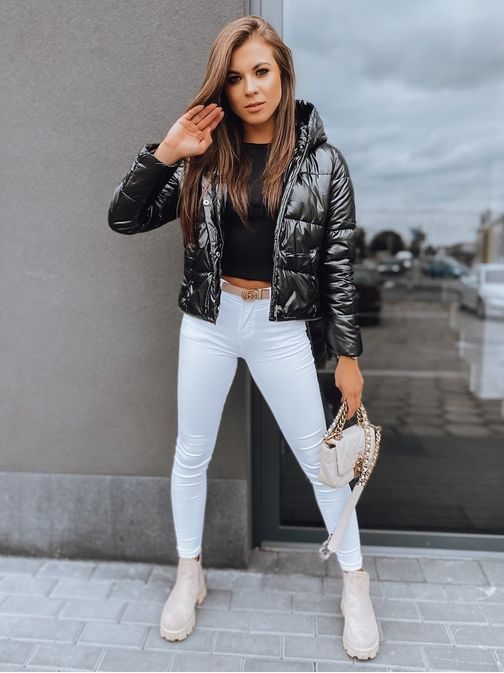 Neobyčejná dámská bunda Shanee Premium v černé barvě