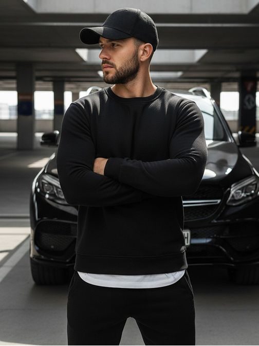 Černá originální pánská mikina