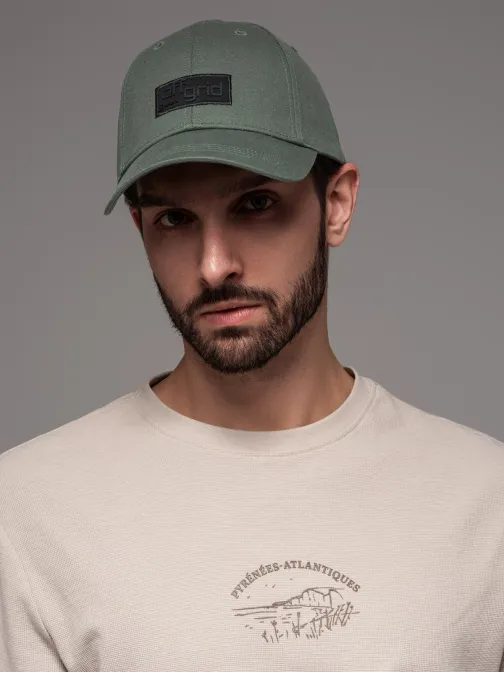 Trendy khaki kšiltovka s nášivkou V6 ACCS-0104