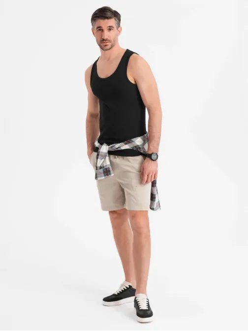 Základní pánské černé tílko V3 TSBT- 0239