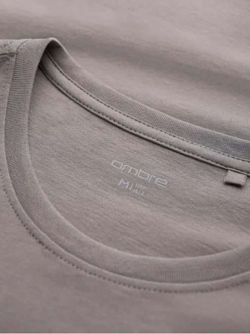 Bavlněné béžové pánské tričko San Francisco v4 om-tspt-0120