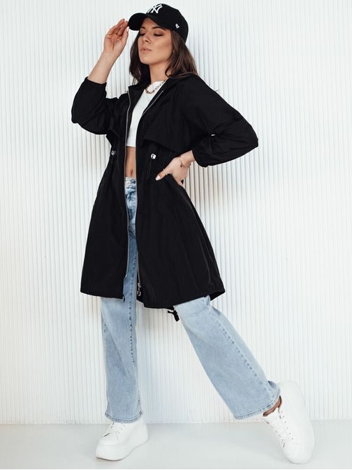 Trendy dámská černá parka Wolina