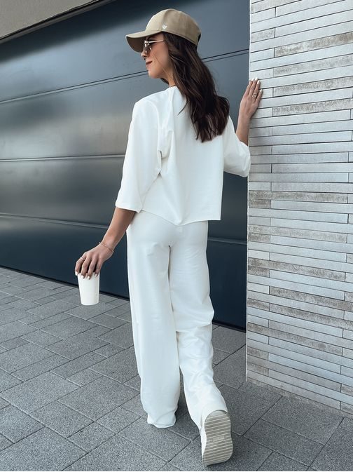 Dámský trendy ecru komplet Milekan