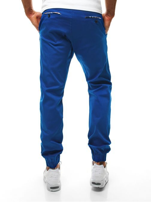 Stylové pohodlné pánské modré kalhoty Athletic 449