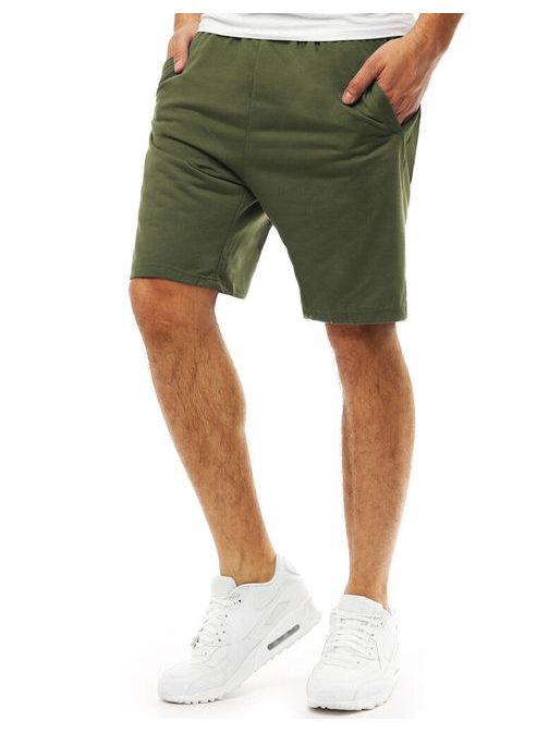 Pohodlné pánské zelené kraťasy