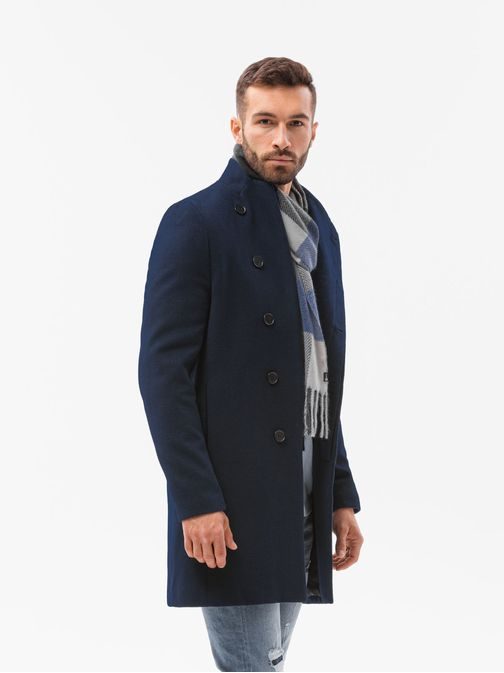 Elegantní granátový kabát C501