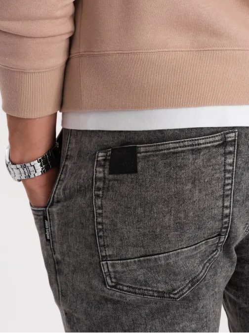 Pánské šedé džínové tepláky V3 PADJ-0133