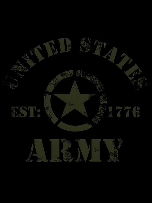 Černé pánské tričko v army stylu