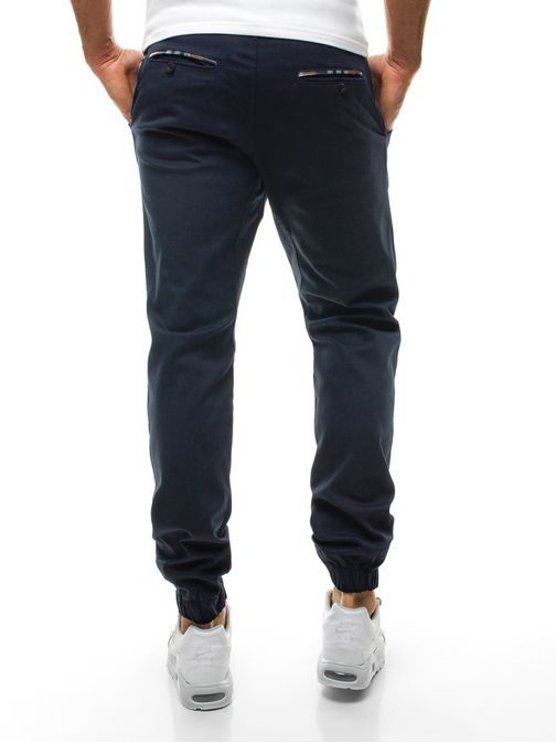 Tmavě modré pánské chino jogger kalhoty ATHLETIC 449