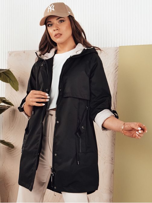 Módní černá dámská parka Meroy