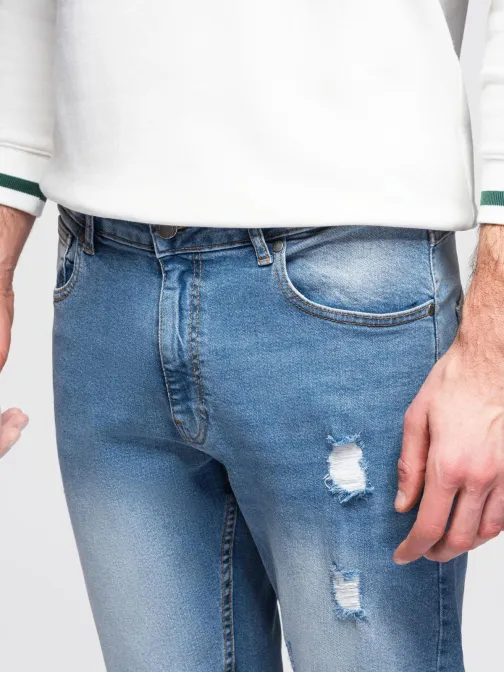 Moderní světle modré pánské džíny V1 PADP-0254