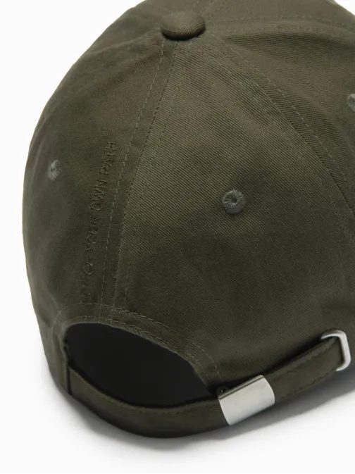 Pánská basic khaki kšiltovka s výšivkou V2 ACCS-0102