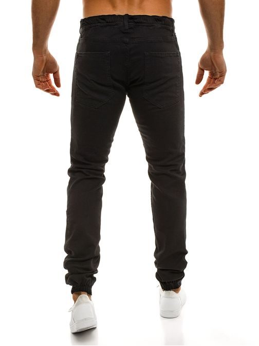 Výrazné pánské baggy kalhoty černé OTANTIK 456