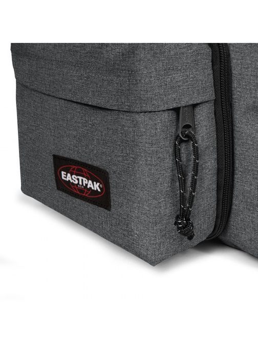 Černý denimový batoh s odnímatelnou ledvinkou EASTPAK PADDED TRAVELL'R